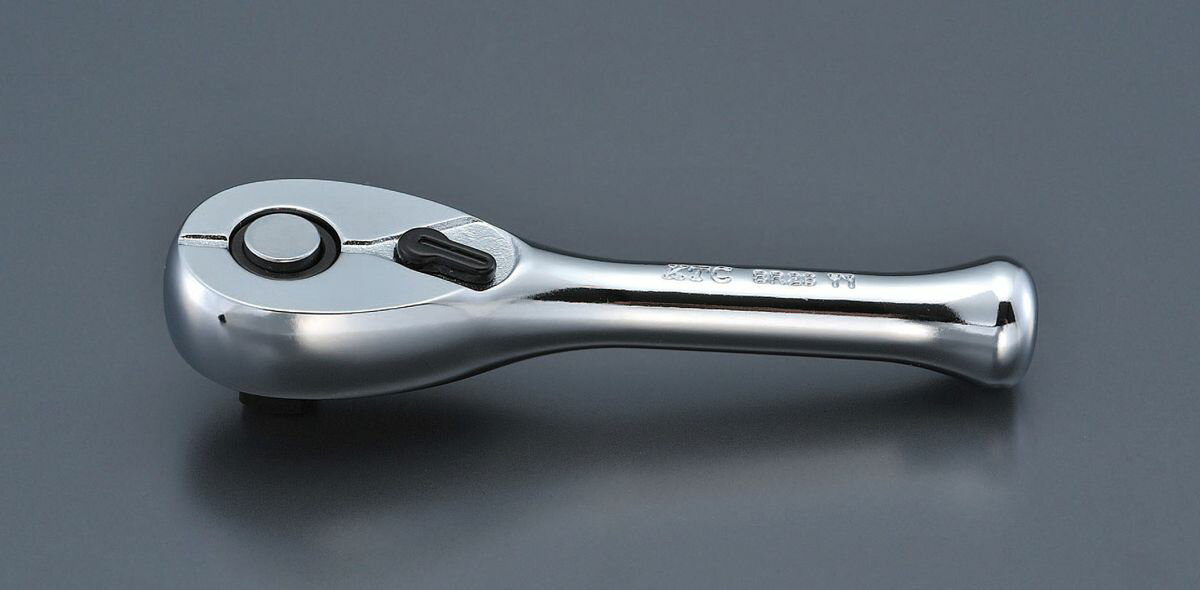 【メーカー在庫あり】 エスコ ESCO 1/4"sq ショートラチェットハンドル 000012227153 HD店