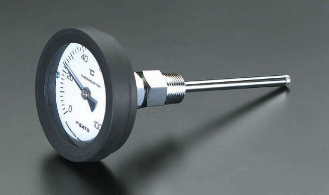 【メーカー在庫あり】 エスコ ESCO 0-200℃/100mm バイメタル式温度計 000012068848 HD店
