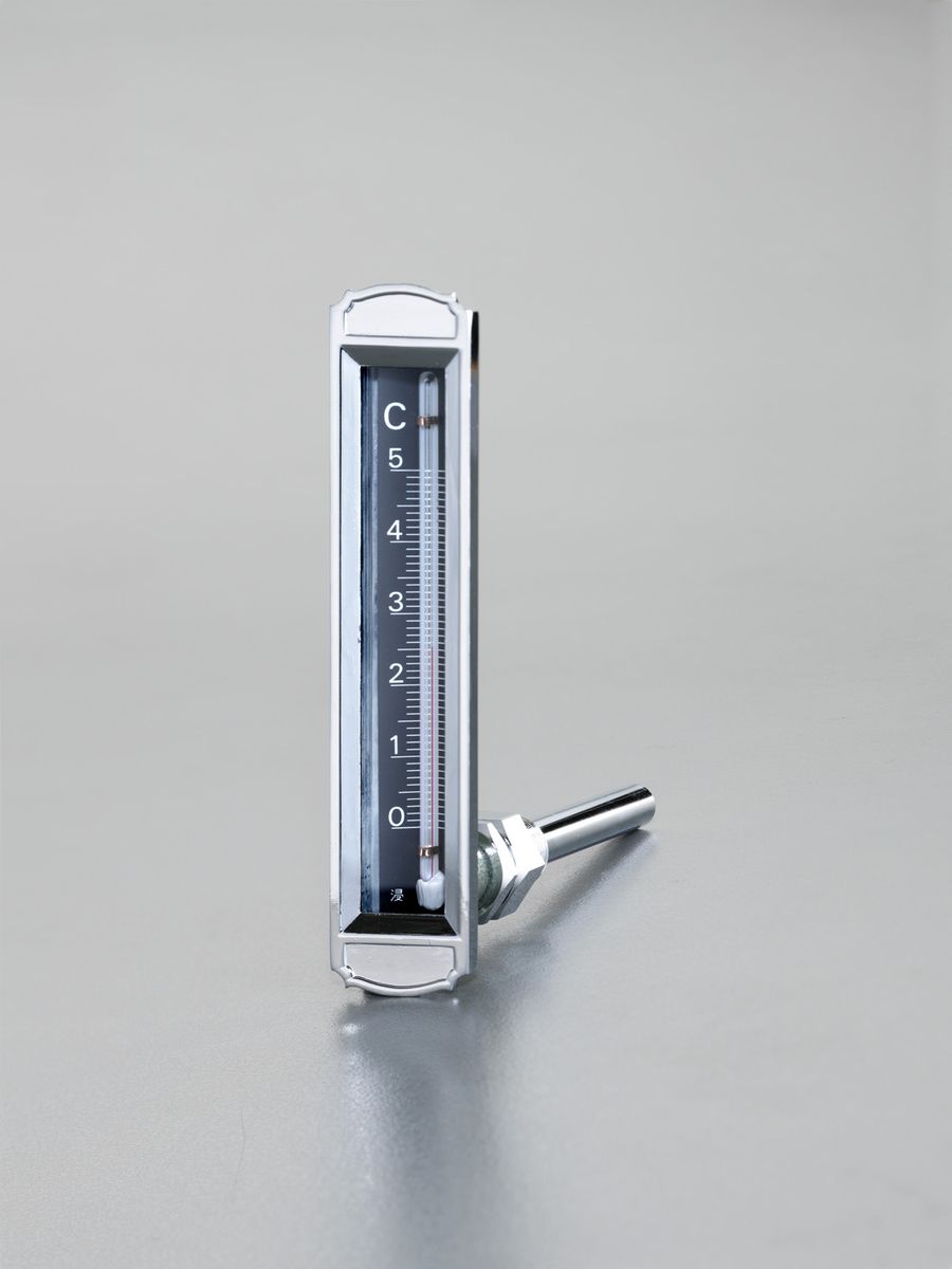 【メーカー在庫あり】 エスコ ESCO 0- 50℃/ 50mm 温度計 平型保護枠付(L型) 000012259508 HD店