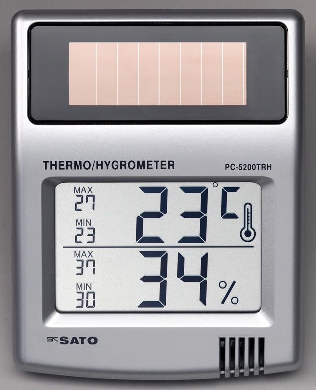●測定範囲…温度：-10〜50℃、湿度：20〜95％rh●分解能…1℃／1％RH●精度…温度：±1℃(10〜40℃)、±2℃(上記以外)湿度：±5%RH（15〜35℃、40〜70%RH）、±8%RH（その他の範囲）●サイズ…90(W)×20(D)×115(H)mm●重量…83g●替電池…EA758YF-2●電源…太陽電池、ボタン電池LR44×1個 併用(電池寿命：電池のみでの使用時は約3ヶ月)000012088277楽天 HD店　