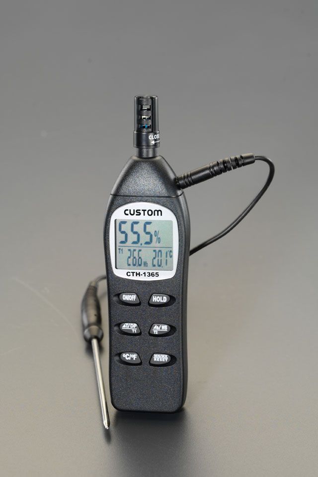 【メーカー在庫あり】 エスコ ESCO -20-+50℃ デジタル温度 湿度計 000012088317 HD店