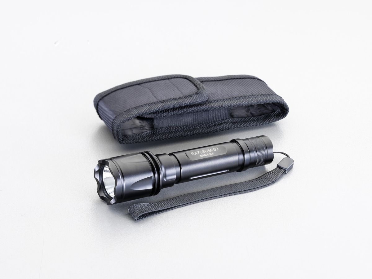 【メーカー在庫あり】 エスコ ESCO CR123Ax2本 フラッシュライト/LED(黒) 000012247132 HD店