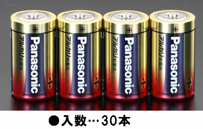 【メーカー在庫あり】 エスコ ESCO 単1x 30本 乾電池(アルカリ) 000012257772 HD店