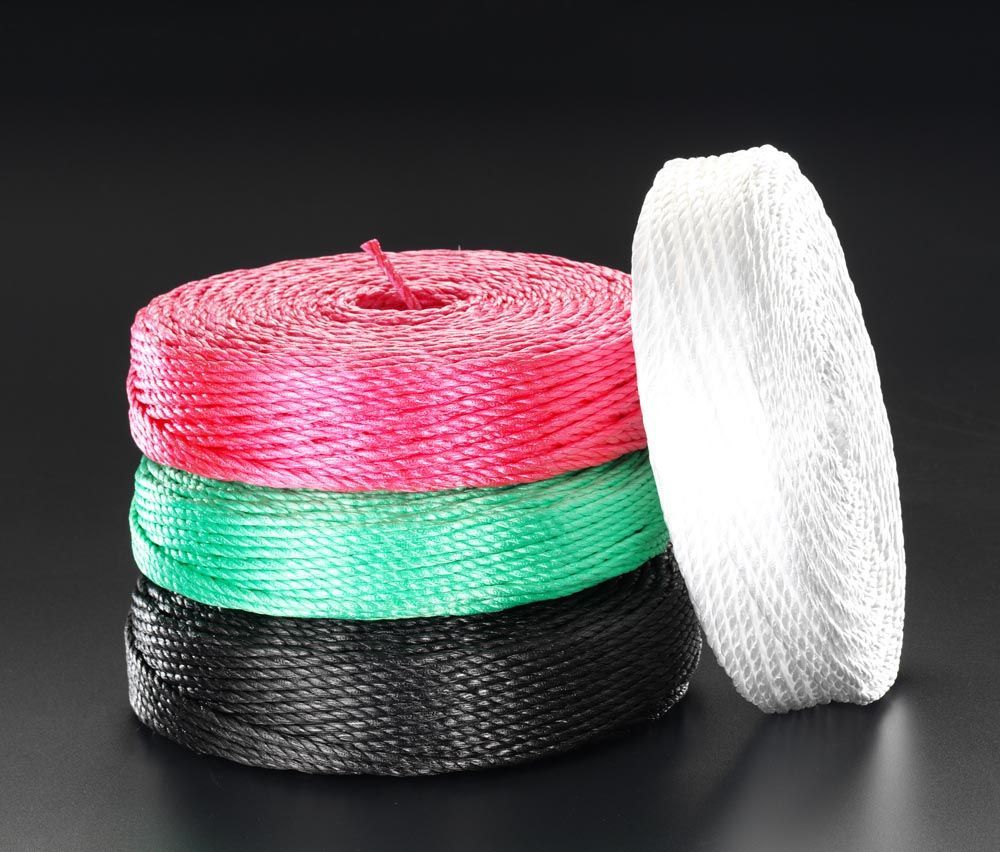 【メーカー在庫あり】 エスコ ESCO 6.0mmx200m PPロープ(黒/5巻) 000012087149 HD店