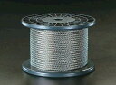 【メーカー在庫あり】 エスコ ESCO 10mmx 50m/7x19 ワイヤーロープ(ステンレス製) 000012004376 HD店