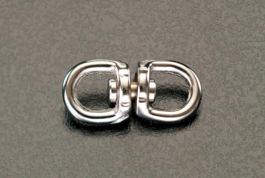 【メーカー在庫あり】 エスコ ESCO 40x 13mm/40kg ミニスイベル ニッケルメッキ 000012016363 HD店