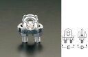 【メーカー在庫あり】 エスコ ESCO 4mm ワイヤークリップ ステンレス製 000012004609 HD店