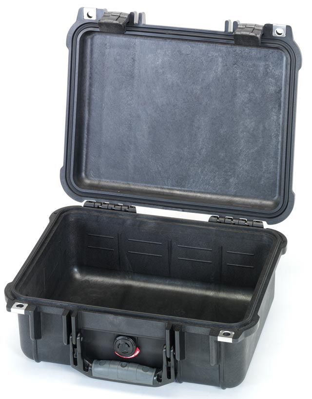 【メーカー在庫あり】 エスコ ESCO 371x258x152mm/内寸 防水ケース(黒/ウレタン無) 000012203675 HD店