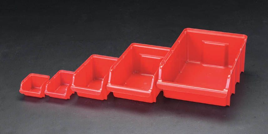 【メーカー在庫あり】 エスコ ESCO 103x165x 74mm パーツトレー(重ね置型/赤) 0000...