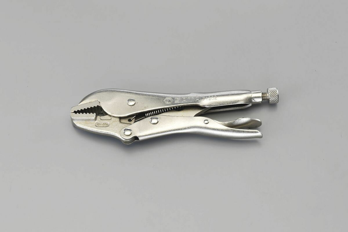 【メーカー在庫あり】 エスコ ESCO 185mm ロッキングプライヤー(ストレートジョー) 000012210513 HD店