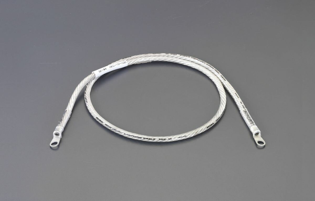 【メーカー在庫あり】 エスコ ESCO 15sqx200cm アーシングケーブル 000012212637 HD店