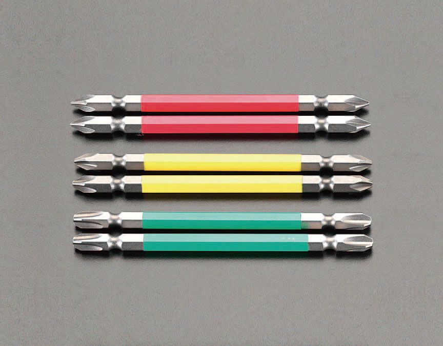 【メーカー在庫あり】 エスコ ESCO #2x 65mm カラービット マグネット付/2本組 000...