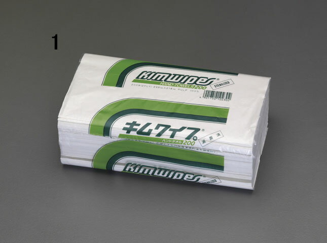 【メーカー在庫あり】 エスコ ESCO 218x230mm ハンドタオル 滅菌処理/200組 000012216608 HD