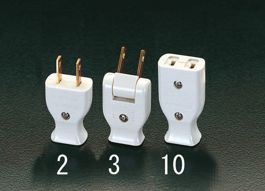 �ڥ᡼�����߸ˤ���� ������(ESCO) AC125V/15A ʿ�������󥰥ץ饰 000012008239 HD