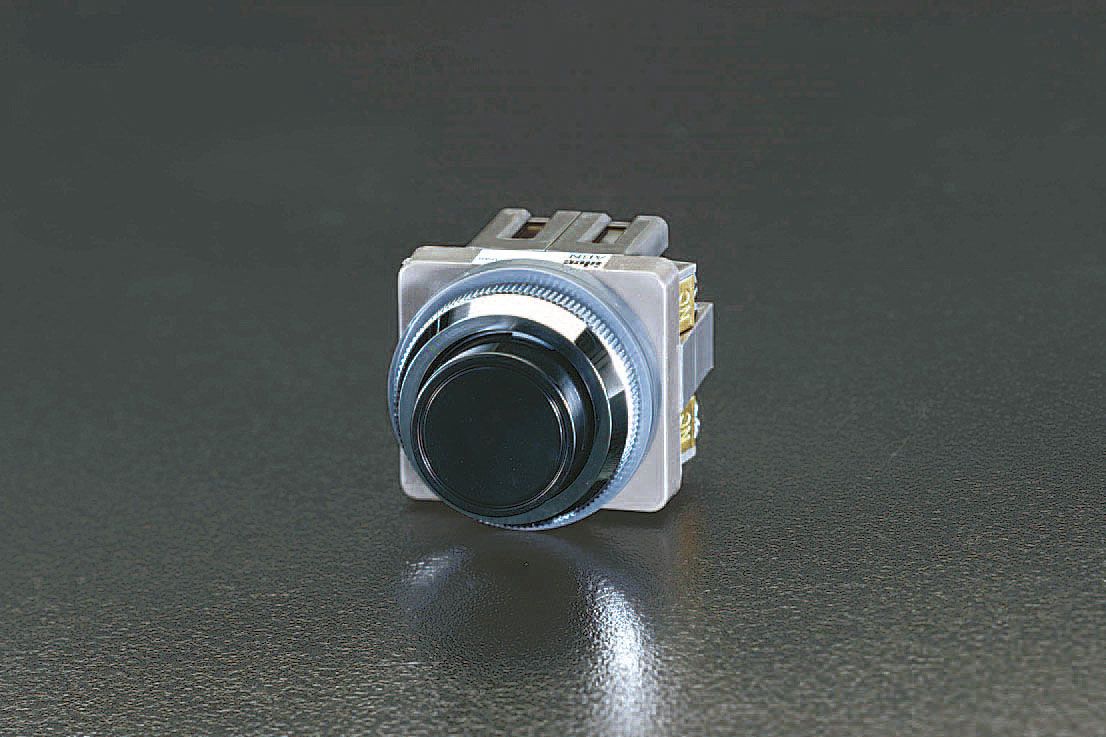 【メーカー在庫あり】 エスコ ESCO 1a/30mm 押しボタンスイッチ 突型/黒 000012230791 HD
