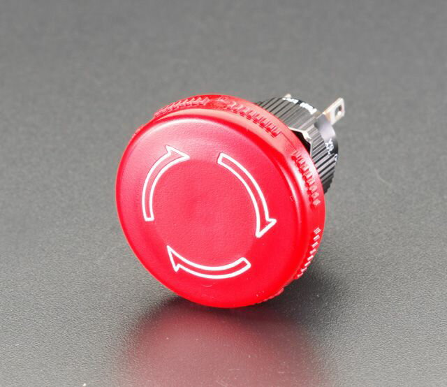 【メーカー在庫あり】 エスコ ESCO 16mm用 押しボタンスイッチ 非常停止 000012091313 HD