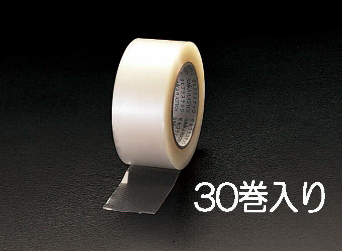 【メーカー在庫あり】 エスコ ESCO 50mmx50m 手切れ粘着テープ 透明/30巻 000012202232 HD店