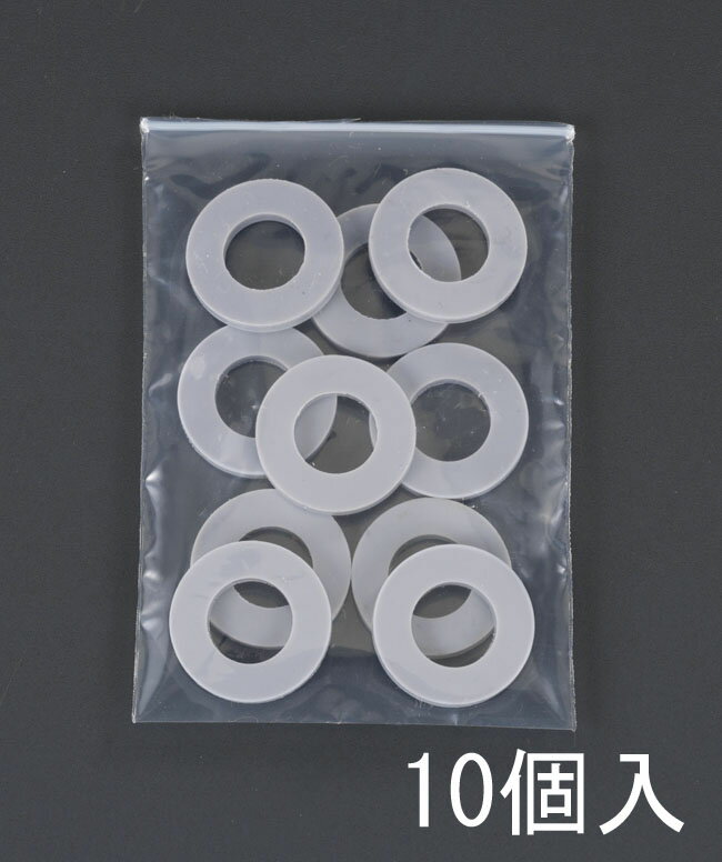 【メーカー在庫あり】 エスコ ESCO M10 ワッシャー 塩化ビニール製/10個 000012217368 HD