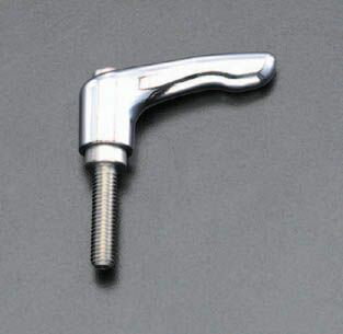 【メーカー在庫あり】 エスコ ESCO M6 x25mm オスねじクランプレバー ステンレスネジ/クローム 0000120..