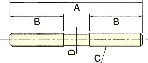 �ڥ᡼�����߸ˤ���� ������ ESCO M12x 80mm ���� �����åɥܥ�� 000012070816 HD