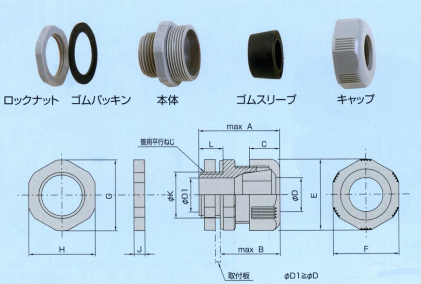 【メーカー在庫あり】 エスコ ESCO 12.5-14.5mm/G1/2