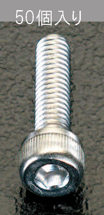 【メーカー在庫あり】 エスコ ESCO M6x25mm 六角穴付ボルト ステンレス製/50本 000...