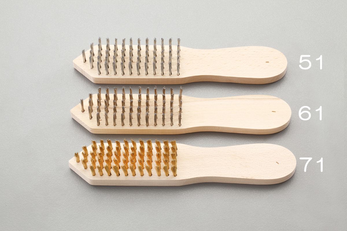 【メーカー在庫あり】 エスコ(ESCO) 215mm ワイヤーブラシ(白線 5列) 000012001104 HD