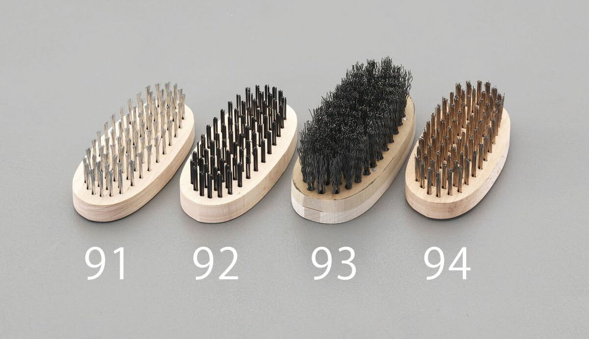 【メーカー在庫あり】 エスコ(ESCO) 120mm 小判型ブラシ(黒線 6列) 000012001109 HD