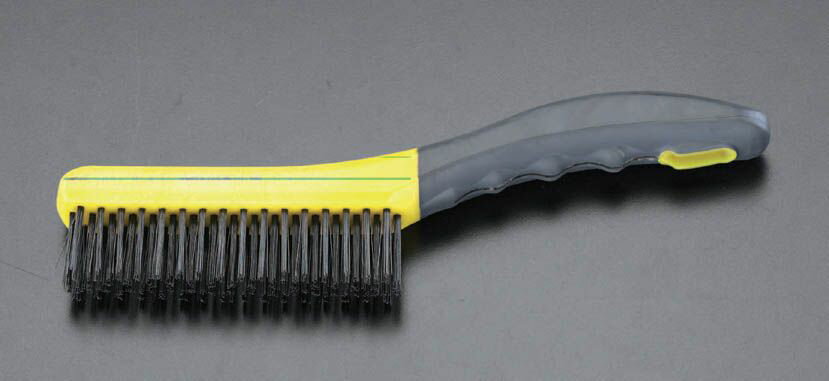 【メーカー在庫あり】 エスコ(ESCO) 265mm ワイヤーブラシ(ソフトグリップ/スチール) 000012045034 HD