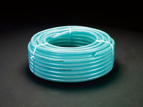 ●材質:PVC、ポリエステル糸●全長:10m●内径×外径:9×15mm●使用圧力（20°C時）:0-1MPa●使用温度範囲:0-50°C耐油性、耐圧性に優れています。工作機械・成形機などの工業油配管に適しています。000012095412 HD　