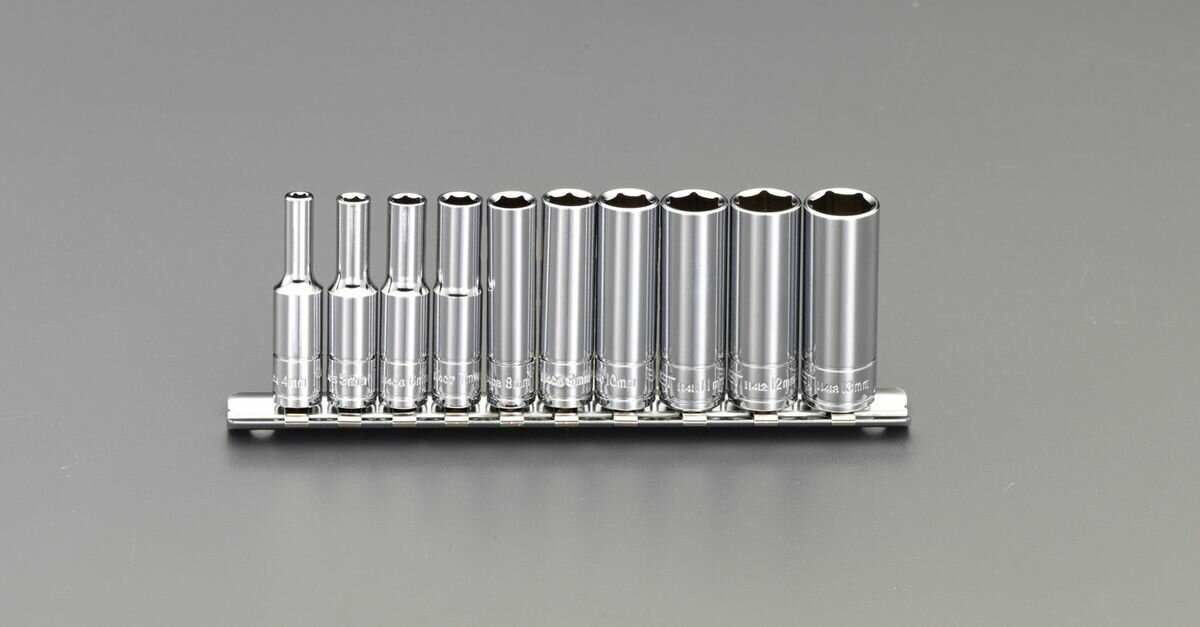 ●差込角…1/4”●対辺…4・5・6・7・8・9・10・11・12・13mm●全長…49.5mm10個セット000012263280楽天 HD店　
