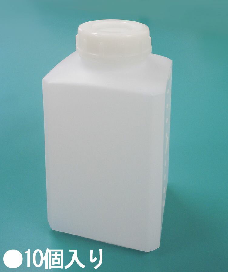 【メーカー在庫あり】 エスコ ESCO 90x90x172mm/ 1 L 角型広口ポリ容器(10個) 000012225364 HD