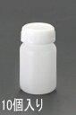 【メーカー在庫あり】 エスコ ESCO φ 38x 77mm/ 50ml 広口ポリ容器(10個) 000012225372 HD
