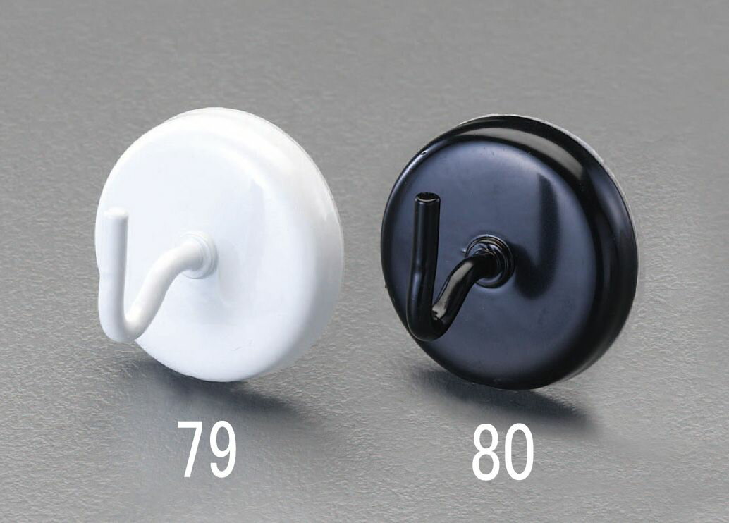 【メーカー在庫あり】 エスコ ESCO 32mm/1.5kg フック(マグネット付/黒) 000012228686 HD