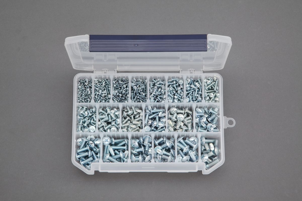 【メーカー在庫あり】 エスコ ESCO M2-M6 トラス頭小ねじセット ユニクロメッキ 000012248565 HD店