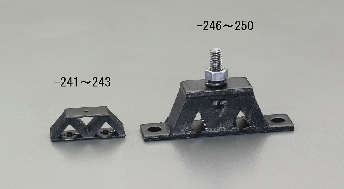 【メーカー在庫あり】 エスコ ESCO M8/30mm 山形 防振ゴム 000012217694 HD店