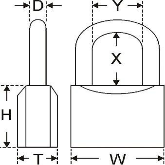 【メーカー在庫あり】 エスコ ESCO 40mm シリンダー南京錠 000012245234 JP
