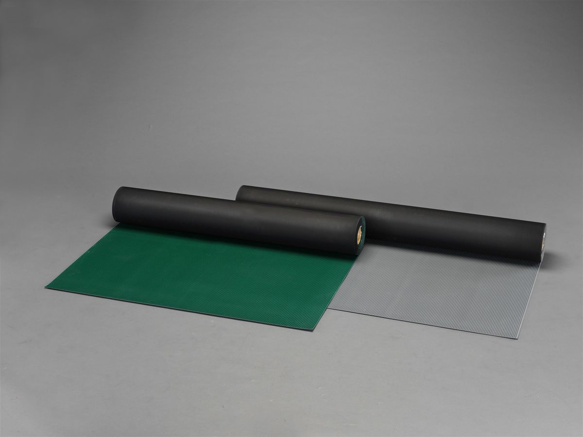 【メーカー在庫あり】 エスコ ESCO 1.2x2.0m/3.0mm ゴムマット 筋入・灰 000012255290 HD店 [2]