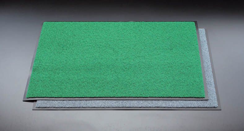 【メーカー在庫あり】 エスコ ESCO 450x 750mm 玄関マット 緑 000012044568 HD店