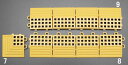 【メーカー在庫あり】 エスコ ESCO 75x300mm 中ふち ノンスリップマット用・オス/黄 000012219726 HD