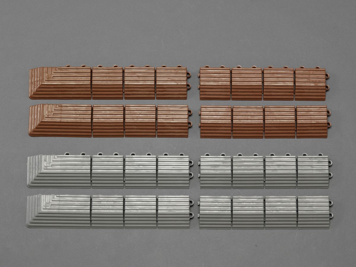 【メーカー在庫あり】 エスコ ESCO 75x375mm 角ふち メス/灰 000012255335 HD