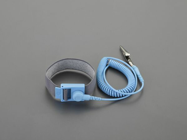 グランドコード：1MΩ抵抗内蔵スナップ径：7mmコード長：1.8mバンドサイズ：220×20mmアジャスター式★人体に接するところには金属以外の素材を使用した新仕様抗アレルギー導電繊維で織り込んだポリエステルゴムバンド使用EA321A-31楽天 HD店　