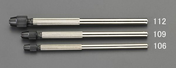 【メーカー在庫あり】 エスコ ESCO 0.1-0.9mm ピンバイス(貫通式) EA589XB-109 HD店