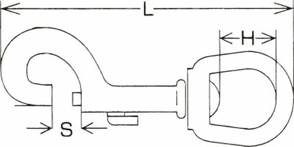 【メーカー在庫あり】 エスコ ESCO 75mm スイベルスナップ EA638AF-92 HD店