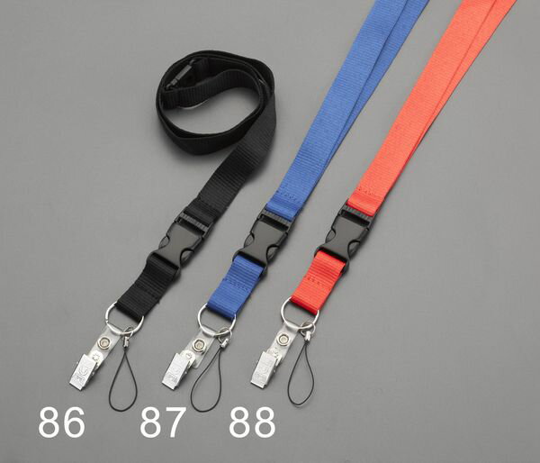 【メーカー在庫あり】 エスコ ESCO 457mm ネックストラップホルダー(レッド) EA916ZL-88 HD店