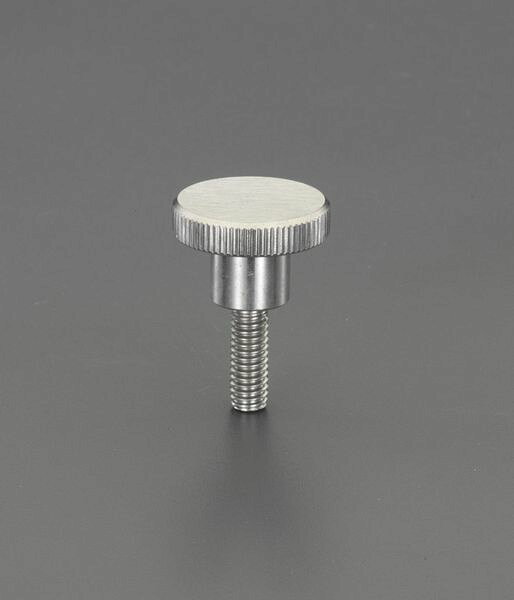 【メーカー在庫あり】 エスコ ESCO M6x16mm/φ24mm ローレットノブ(雄ねじ/ステンレ...