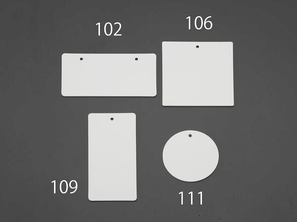 【メーカー在庫あり】 エスコ ESCO 120x 60mm エコユニボード札(10枚) EA956V-109 ...