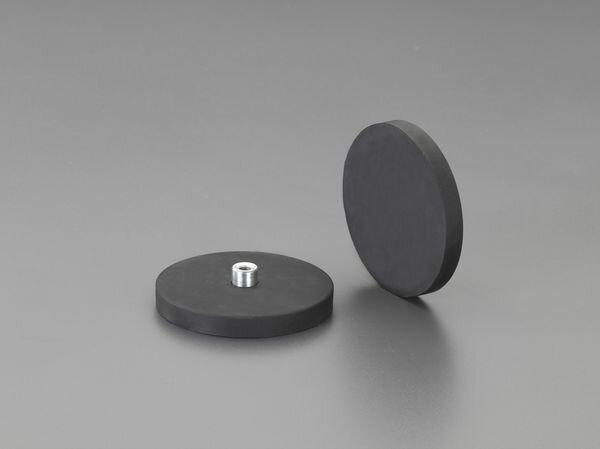 【メーカー在庫あり】 エスコ ESCO φ22x6.0mm/M4x0.7雌ねじ/ 50N マグネット(2個) EA781EE-66 HD店