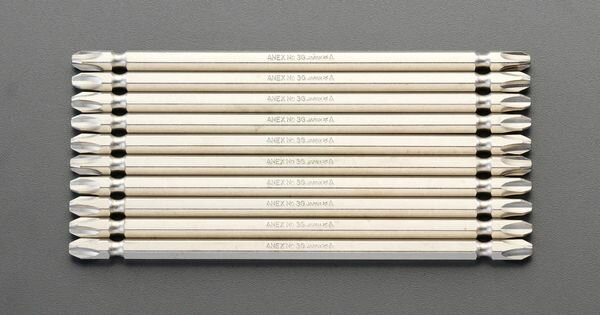 六角シャンク：1/4”サイズ：＃3全長(mm)：110仕様：マグネット付入数：10本錆に強く、均一なメッキ層の無電解ニッケル・メッキ処理EA813AC-50楽天 HD店　