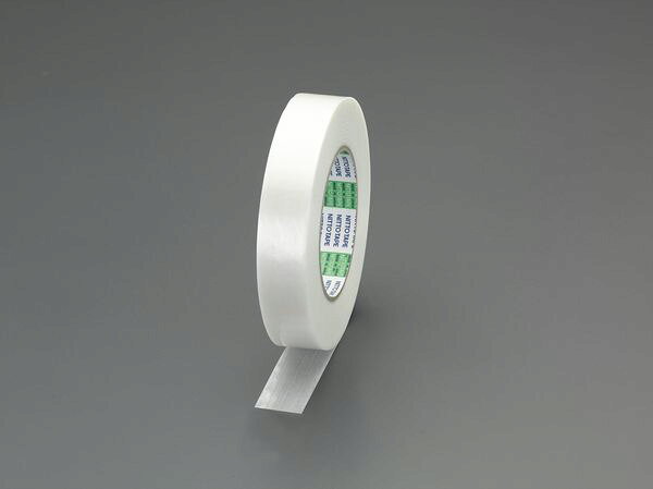 長さ：50m内芯径：76mm(3”)厚さ：0.18mm材質：基材：ポリエステル(ポリエステル繊維補強)、粘着剤：ゴム系色：白幅：38mm仮止め・結束用テープ重量物の結束・梱包にEA944NH-38楽天 HD店　